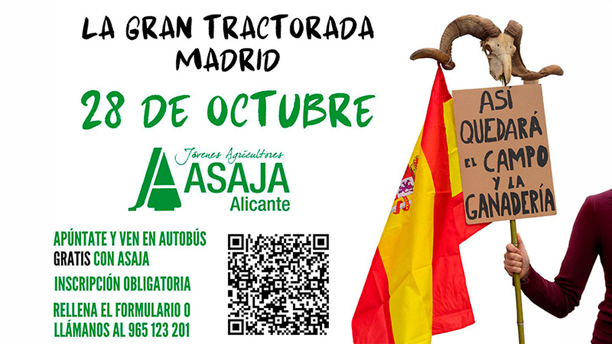 asa ja alicante to join national tractor protest in madrid on 28 october