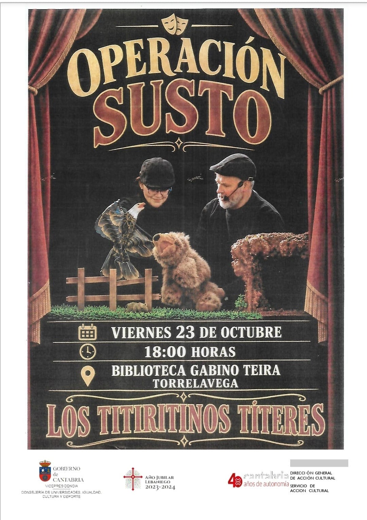 Torrelavega celebrates library day with puppet show and storytelling event