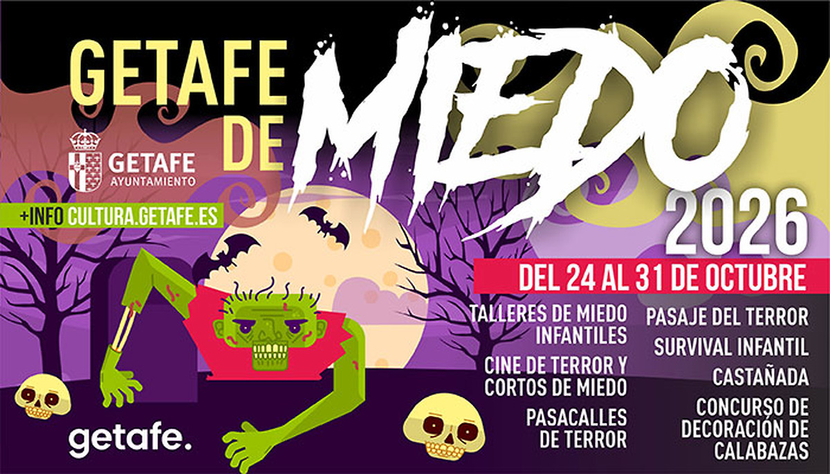 Getafe de miedo 2026: terror, talleres y actividades para todos