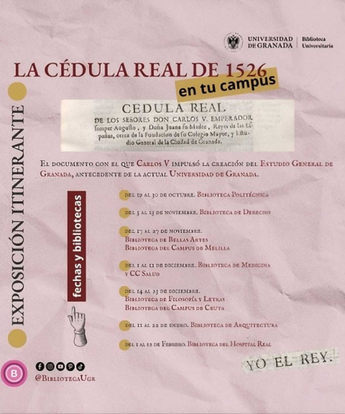 University of Granada marks 500 years of the 1526 royal decree with travelling exhibition