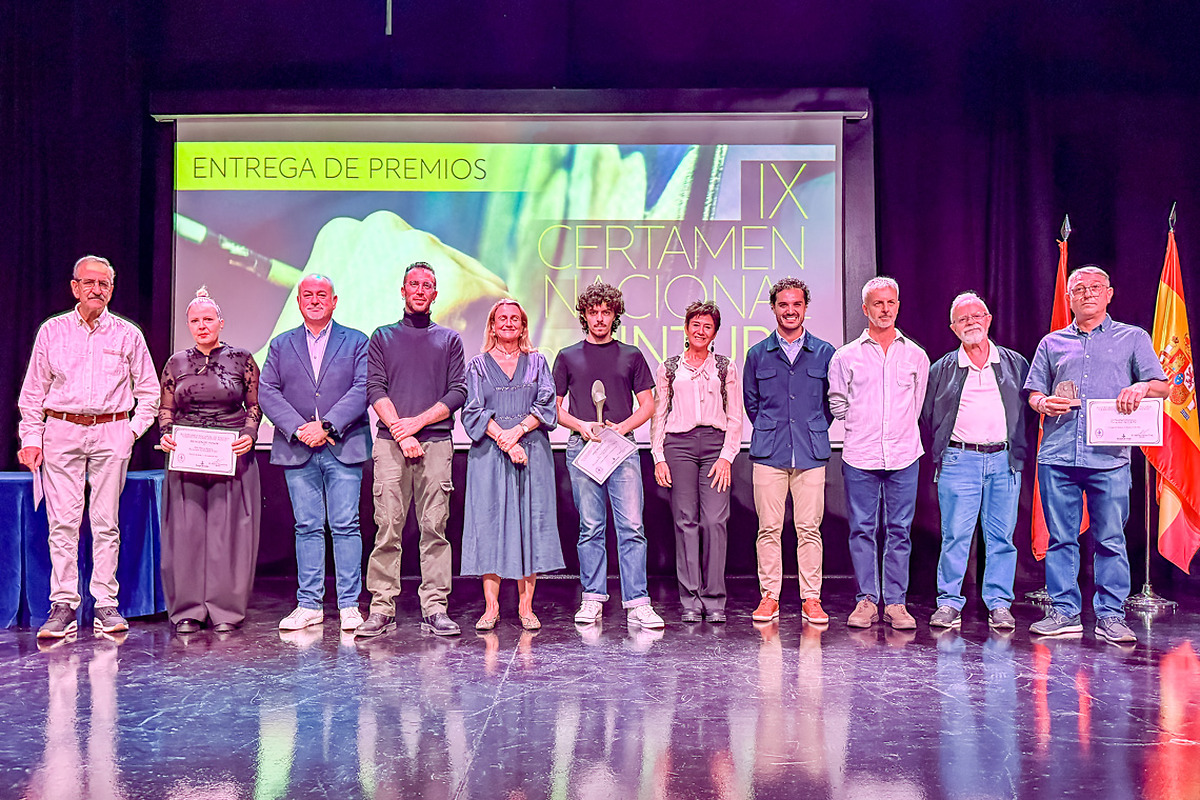 winners of the ix national painting competition 'ciudad de torreón de ardoz'
