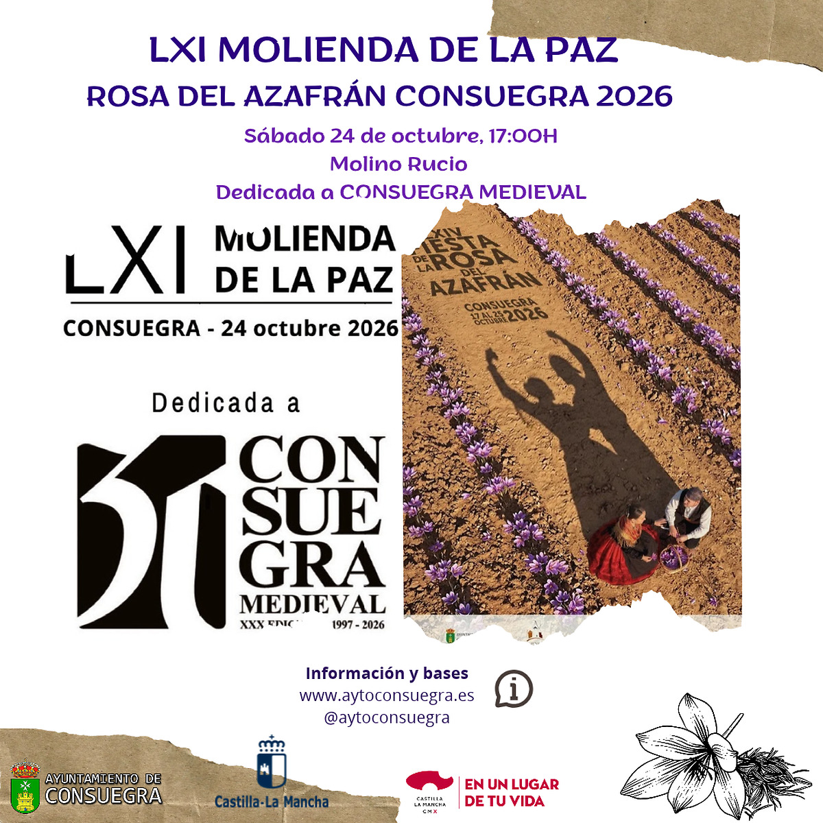 LXI molienda de la paz 2026 dedicated to medieval consuegra