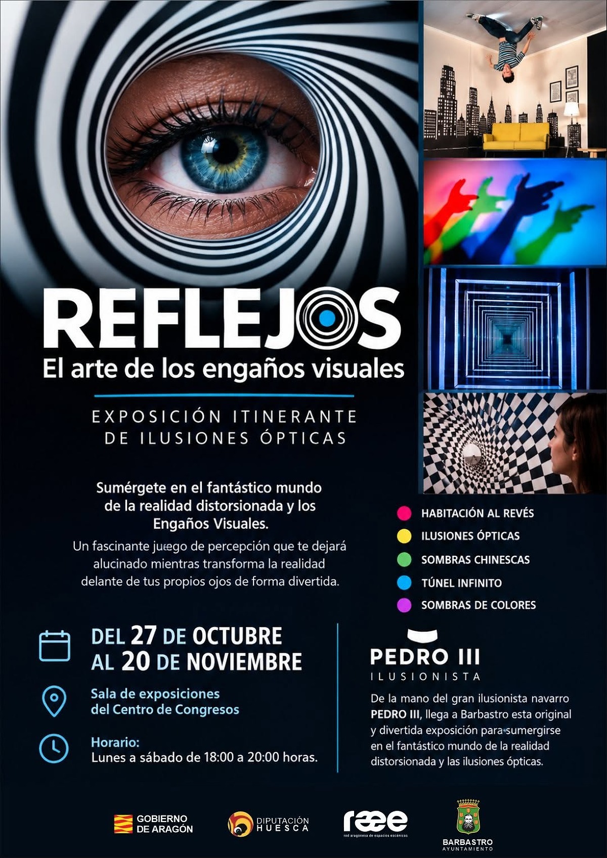 Exhibition 'Reflections: the art of visual deception' at the congress centre until 20 November