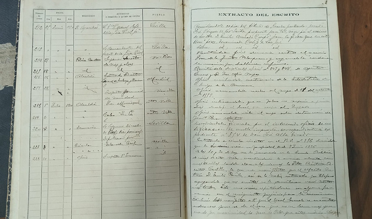 Seville provincial archive recovers 1930s documents from La Rinconada