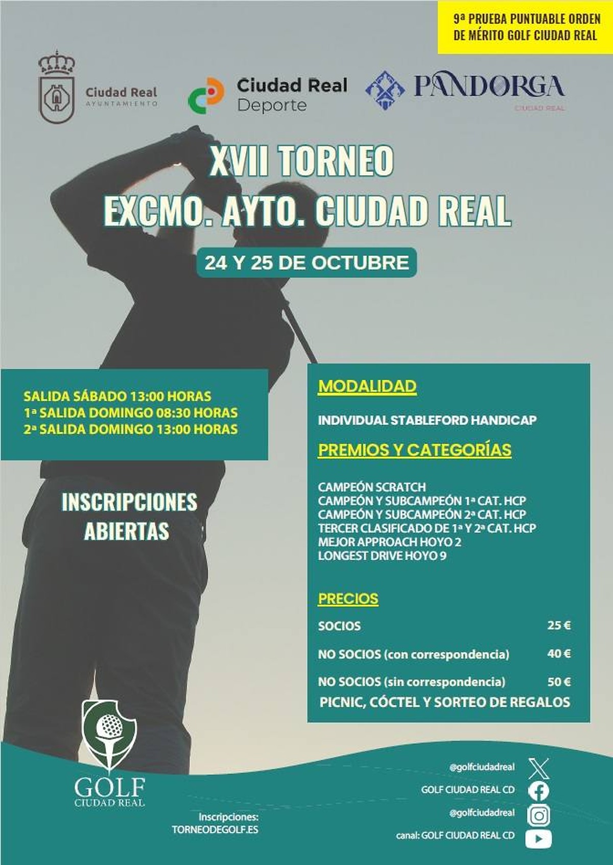 City of Ciudad Real hosts 17th golf tournament this weekend