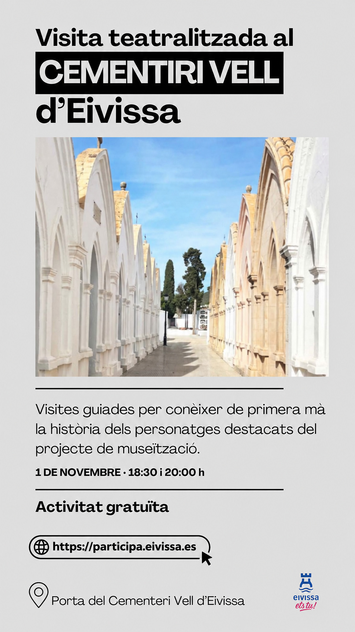 Eivissa to host theatrical tours at the old cemetery on 1 November