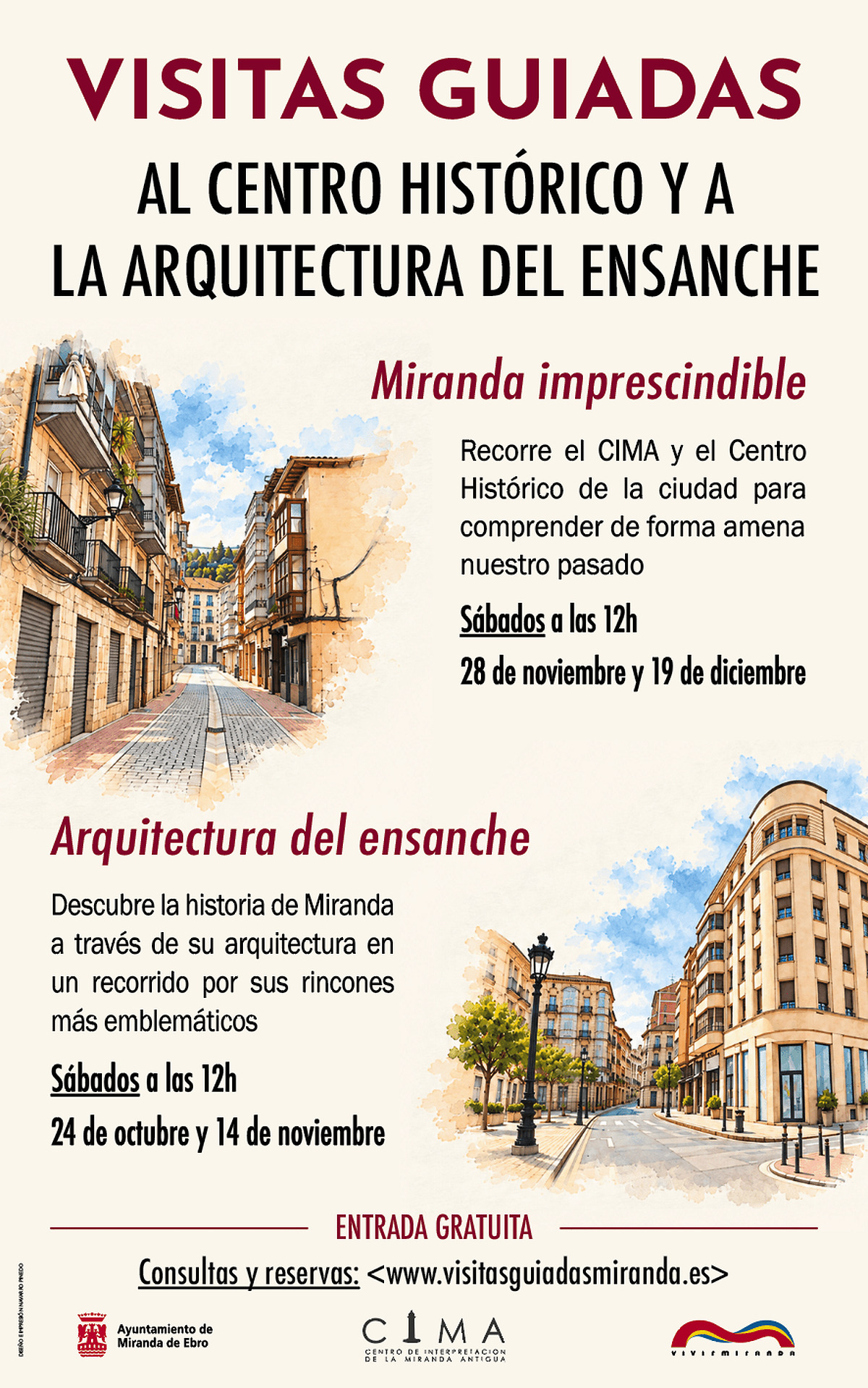Miranda de Ebro offers free guided tours to explore its historical heritage